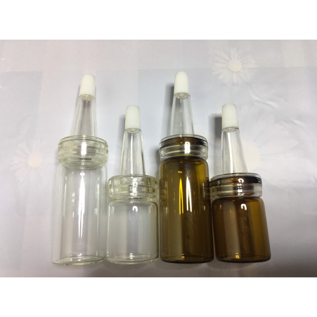 Lọ chiết mỹ phẩm, serum 5ml, 10ml kèm nút bóp nhỏ giọt đẹp
