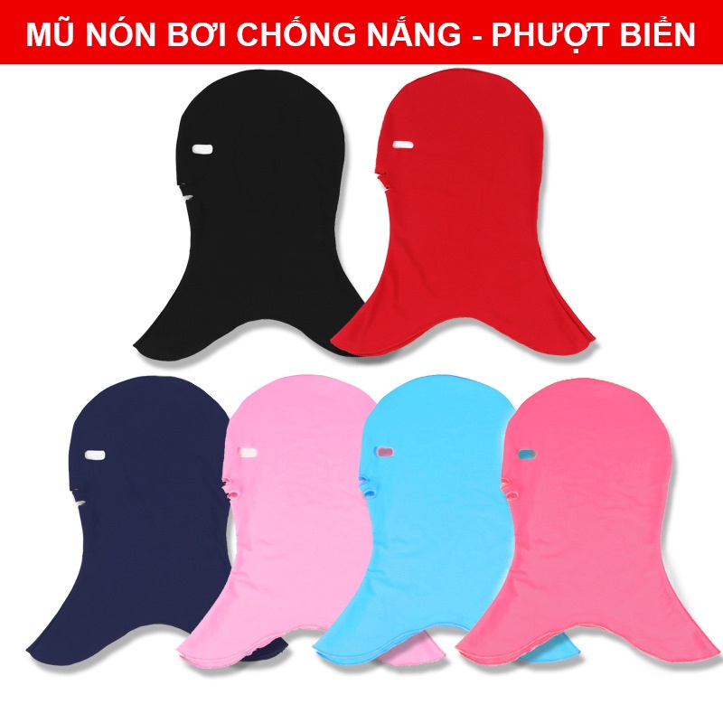 Mũ Nón Bơi Vải Chống Nắng Toàn Phần - MBV