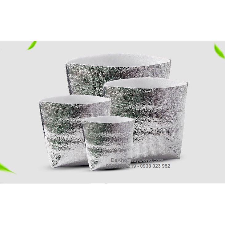 Túi xốp bạc giữ nhiệt thực phẩm đáy rộng