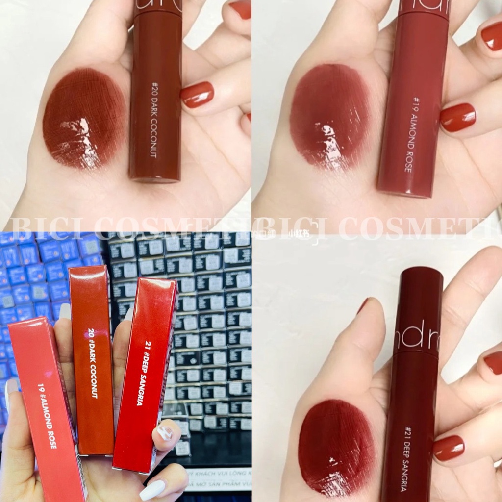(Màu 06-&gt;23) Son Tint Bóng Romand Juicy Lasting Tint (màu 06-07 - 13 - 16 - 18 - 19 - 20 - 21 - 22 - 23)