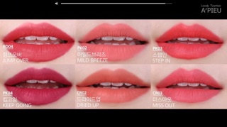 (MÀU MỚI RA) Apieu Color Lip Stain 