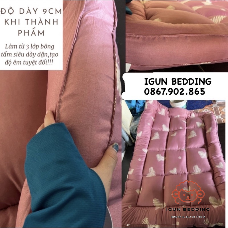 [ LIFEMC66A3 giảm 10% tối đa 60k cho đơn từ 250k ] Tấm Bảo Vệ Nệm Topper IGUN BEDDING Chống Đau Cột Sống,