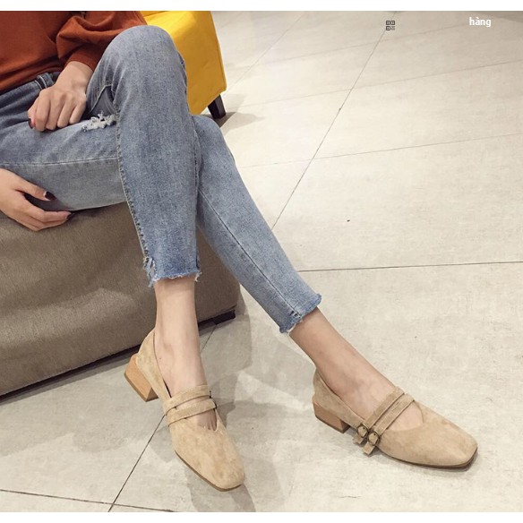 Giày búp bê cài quai 🔥 Hàng Cao Cấp 🔥 Cực đẹp. Gót 3cm | BigBuy360 - bigbuy360.vn