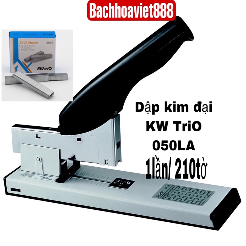 Dập kim đại KW Trio 050LA chính hãng, máy bấm ghim cỡ lớn 210 tờ, hiệu quả ,bền bỉ