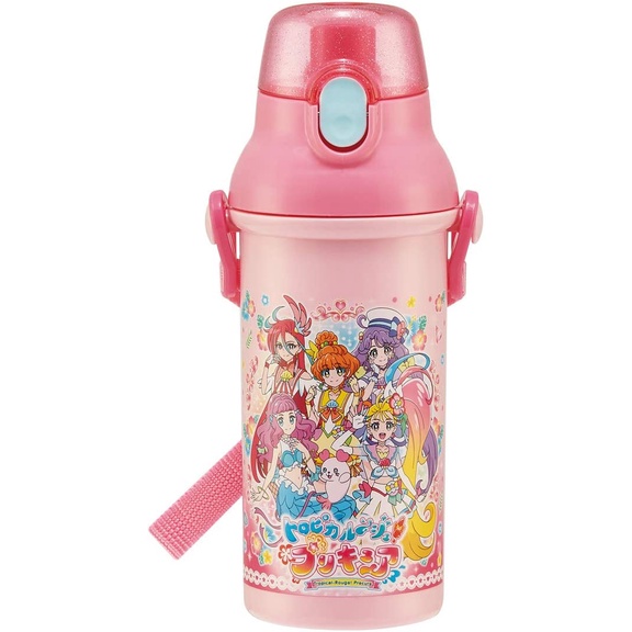Bình nước cho bé-nhựa có quai đeo hiệu Skater chống khuẩn + AG-480ml-made in Japan-mẫu cho bé gái (nhiều hình)