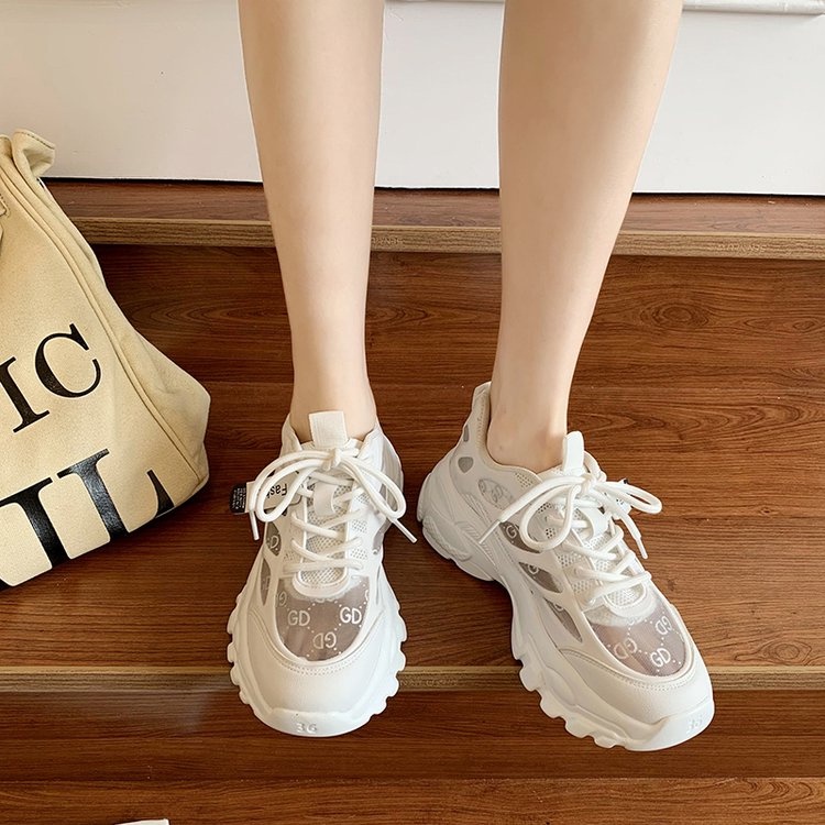 Giày Thể Thao Đế Dày Phối Lưới Thoáng Khí Thời Trang Mới 2022