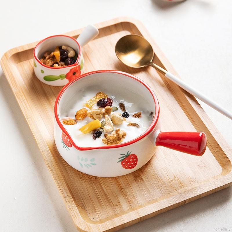 Tô Sứ Có Tay Cầm Nhiều Họa Tiết Dễ Thương