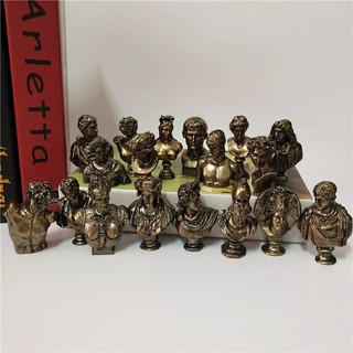 🌺 18 Đầu tượng bán thân mini trang trí phong cách vintage màu đồng cổ