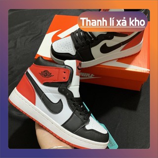 (Fullbox+tặng kèm móc khoá) Giầy Jordan 1 đỏ đen trắng chất đẹp