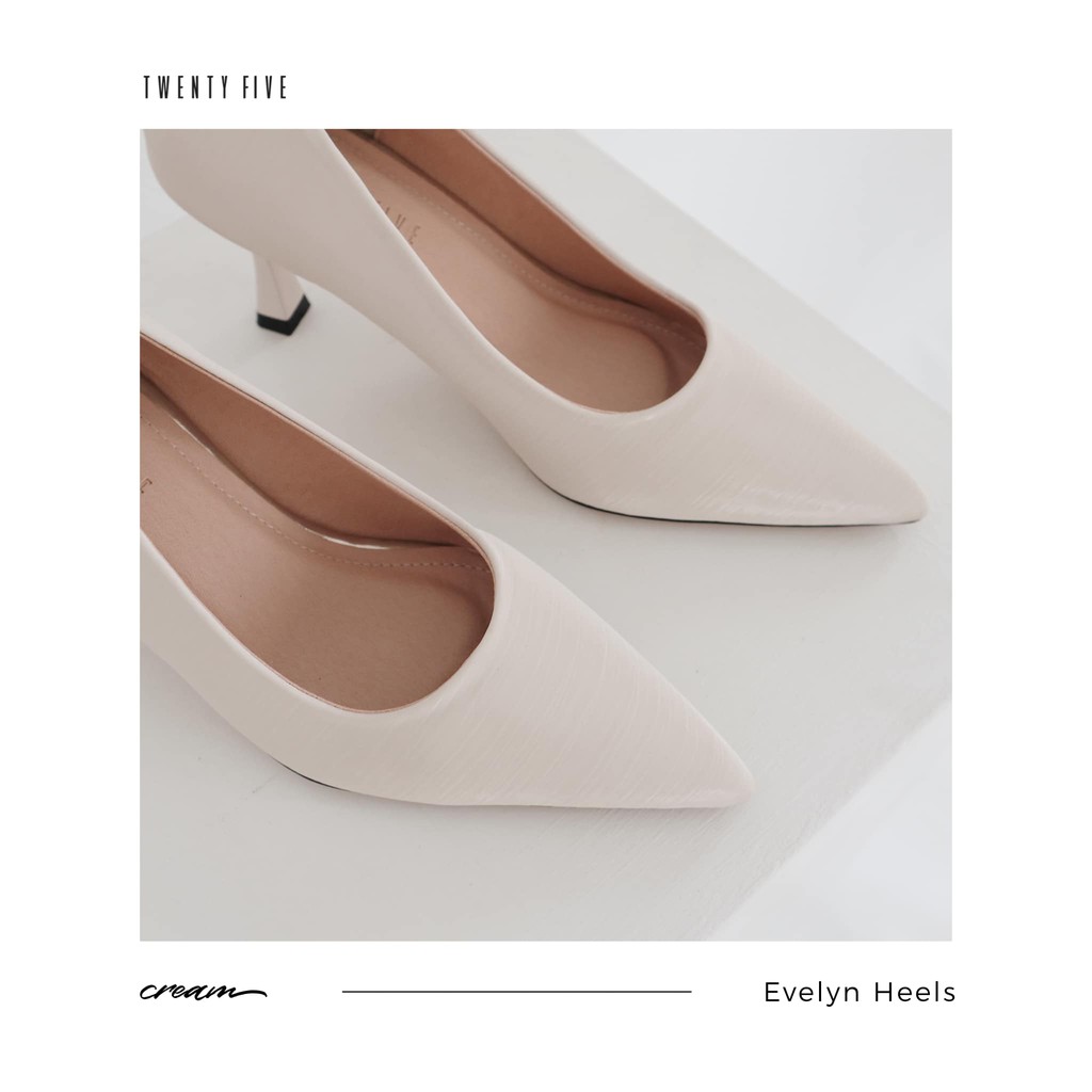 Giày cao gót da ép lụa - Evelyn Heels Twentyfive Studio