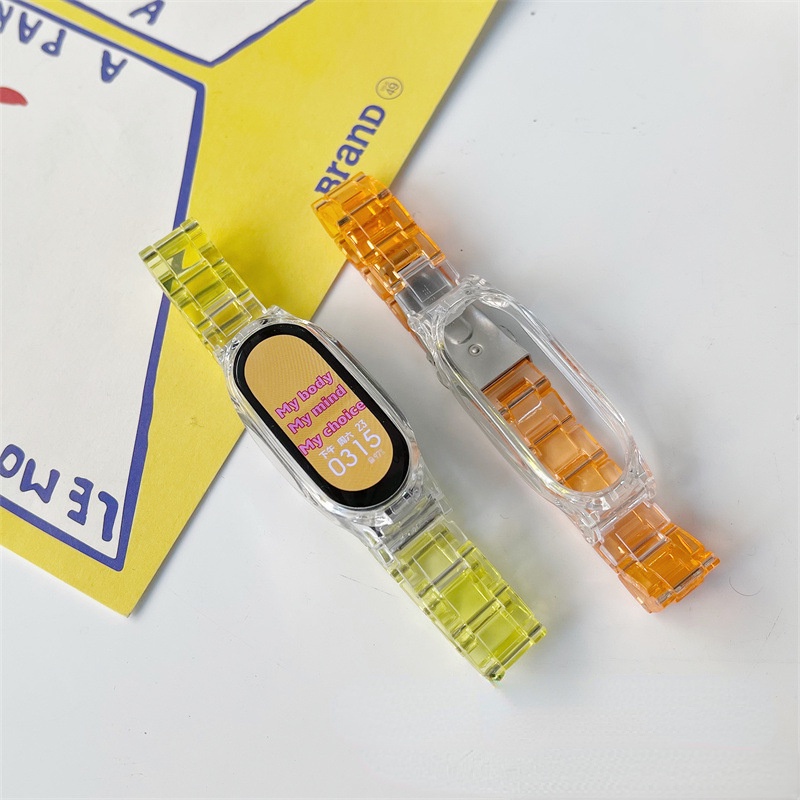 Dây Đeo Trong Suốt Thay Thế Cho Đồng Hồ Thông Minh Mi Band 7 6 / 5 4 / 3
