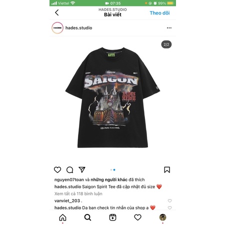 Pass thanh lý tee Hades local brand