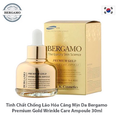 Tinh Chất Bergamo Chiết Xuất Vàng Cao Cấp Chăm Sóc Da Một Cách Hiệu Quả 30ml