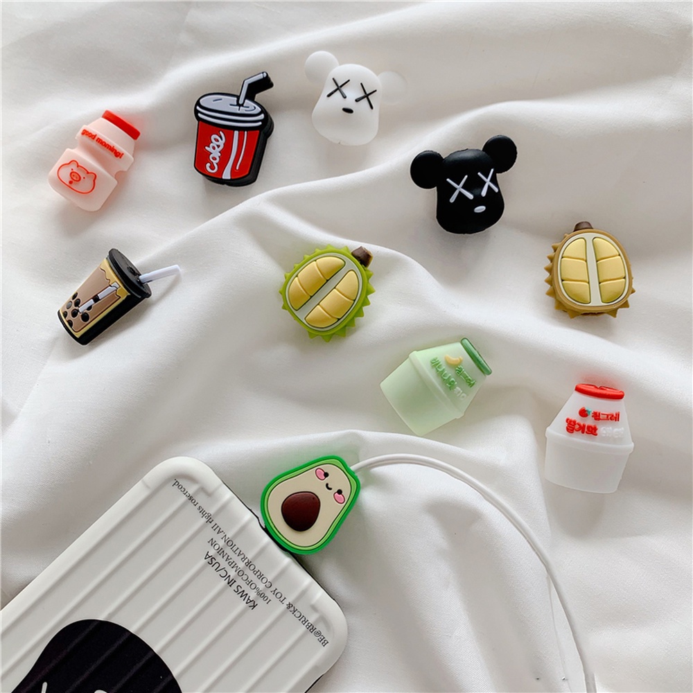 Phụ kiện bảo vệ cáp sạc thiết kế hình hoạt hình độc đáo đáng yêu