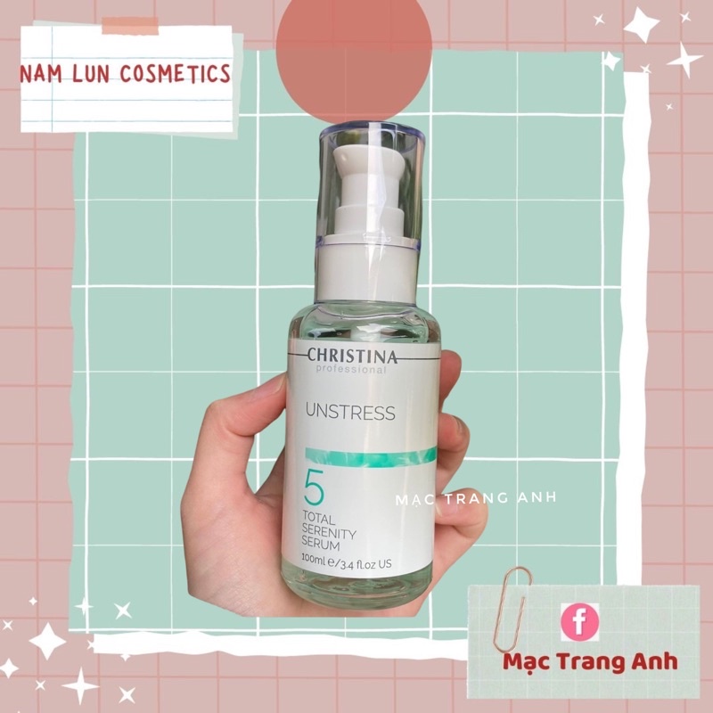Serum  Christina UNSTRESS Total Serenity phục hồi da nhạy cảm , da tổn thương