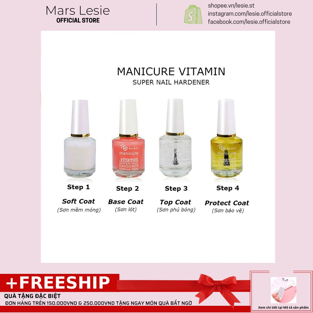 Sơn Bóng Dưỡng Bảo Vệ Móng Tay MANICURE VITAMIN