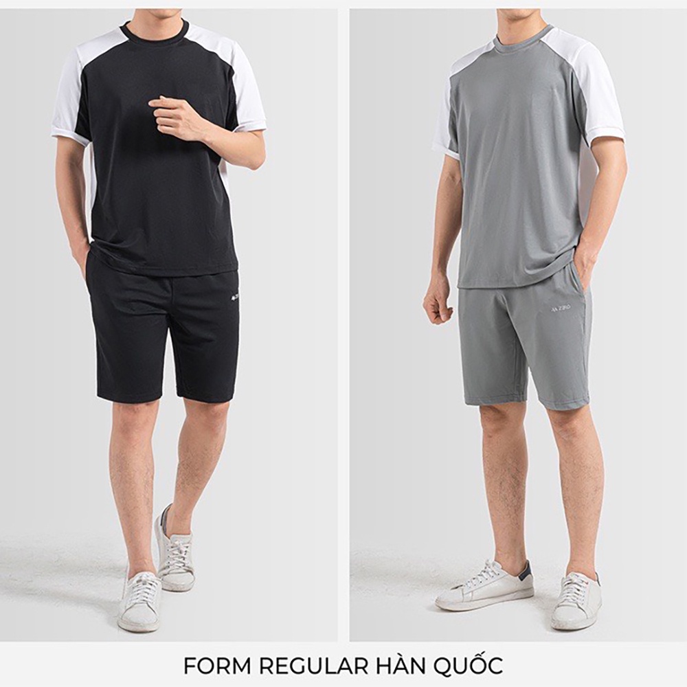 Bộ cộc tay mặc nhà thể thao nam chất cá sấu cao cấp BTN03 Micado