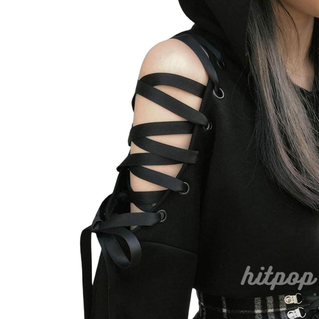 Áo hoodie tay dài hở rốn in họa tiết đáng yêu độc đáo thời trang dành cho nữ