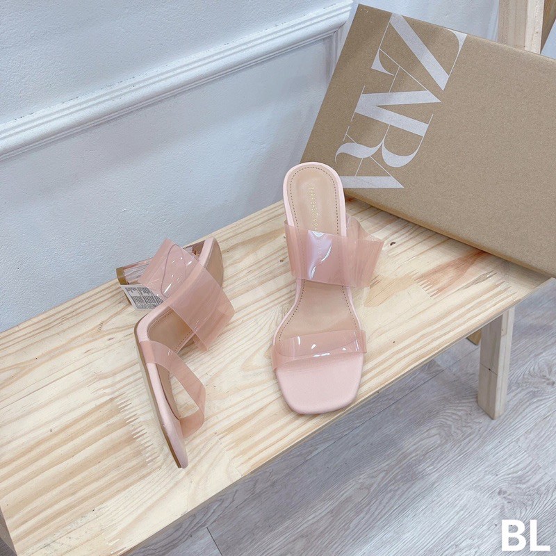 Guốc Zara mica hồng 6p, 9p fullbox