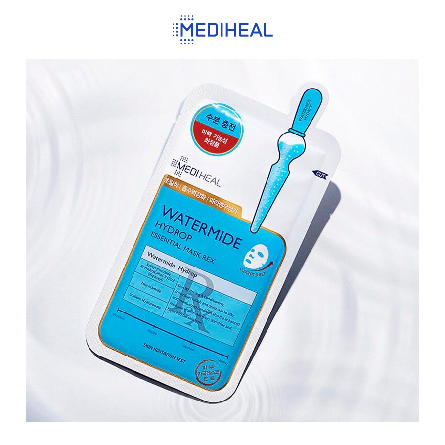 Mặt Nạ Cấp Ẩm Sâu MEDIHEAL Watermide Hydrop Essential Mask REX 24 ml |  Shopee Việt Nam