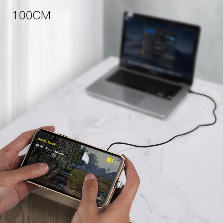 [GIÁ HỦY DIỆT] Cáp sạc nhanh Lightning 2.4A 1m cho Iphone Baseus CALUX-A chiến game hay xem phim cực kỳ thoải mái