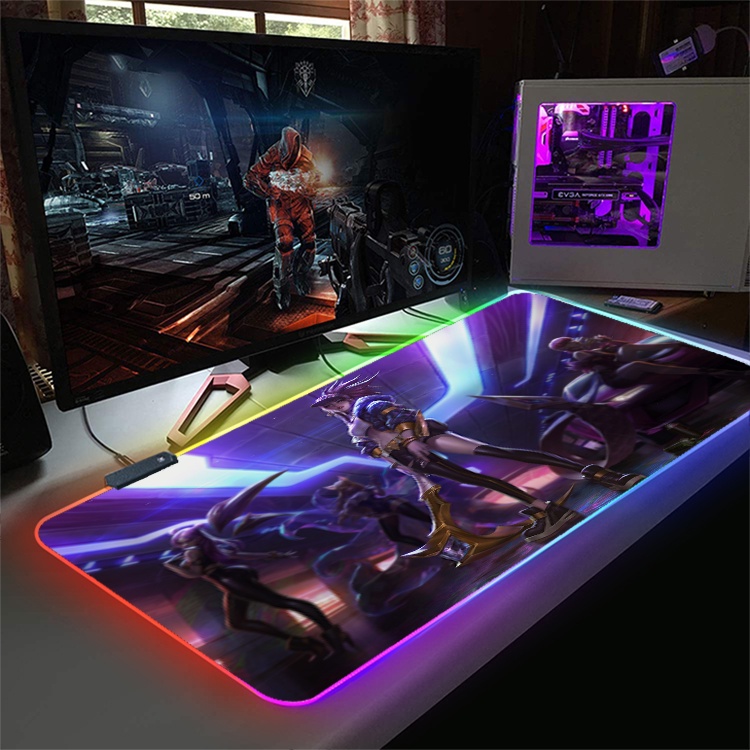 Tổng Hợp Lót Chuột, Pad Chuột, Bàn Di Chuột LED RGB Custom Nhiều Nhân Vật Size 80x30 - 90x40CM FUGEAR
