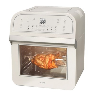 Lò nướng 3 trong 1 kết hợp Voto Cook Air Rotisserie Airfryer 10L màu trắng CA-R10L