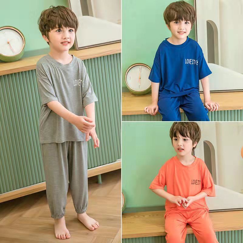 đồ ngủ 2 dây  đồ ngủ dễ thương Bộ Đồ Ngủ Ngắn Tay Họa Tiết Dễ Thương Cho Bé Trai đồ ngủ trẻ em