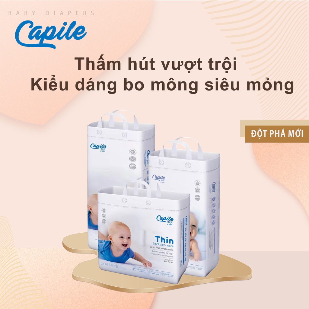Tã/Bỉm quần/dán Capile Size 2XL dành cho trẻ từ 15kg trở lên