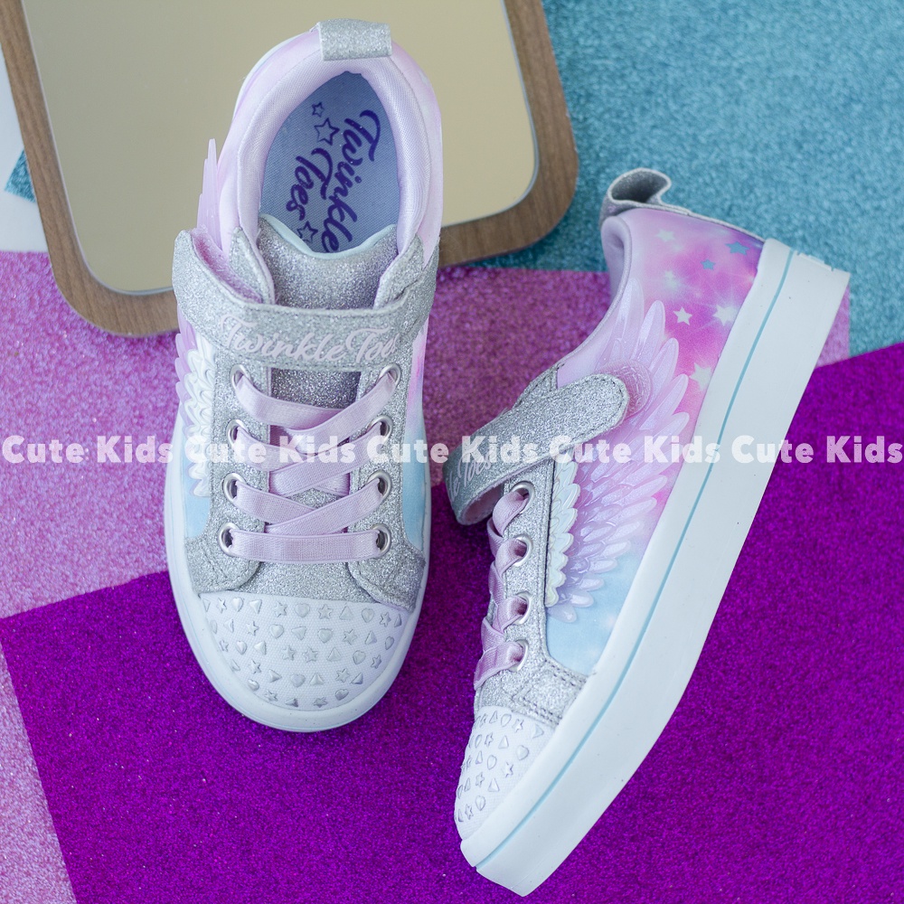 Giày Skechers Timpink-blackmint-blackdom-bacangel-hồnghearlight