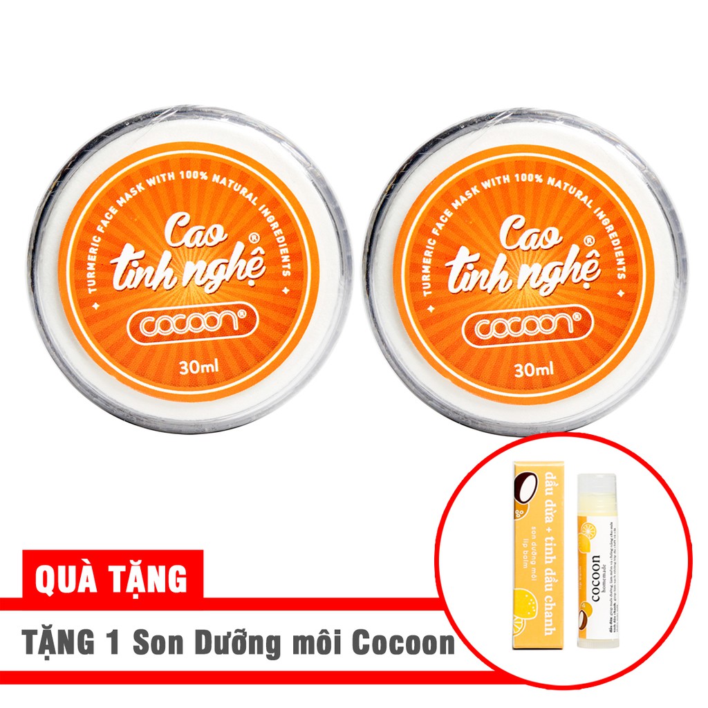 Combo 2 Cao tinh nghệ Cocoon 30ml Tặng 1 son