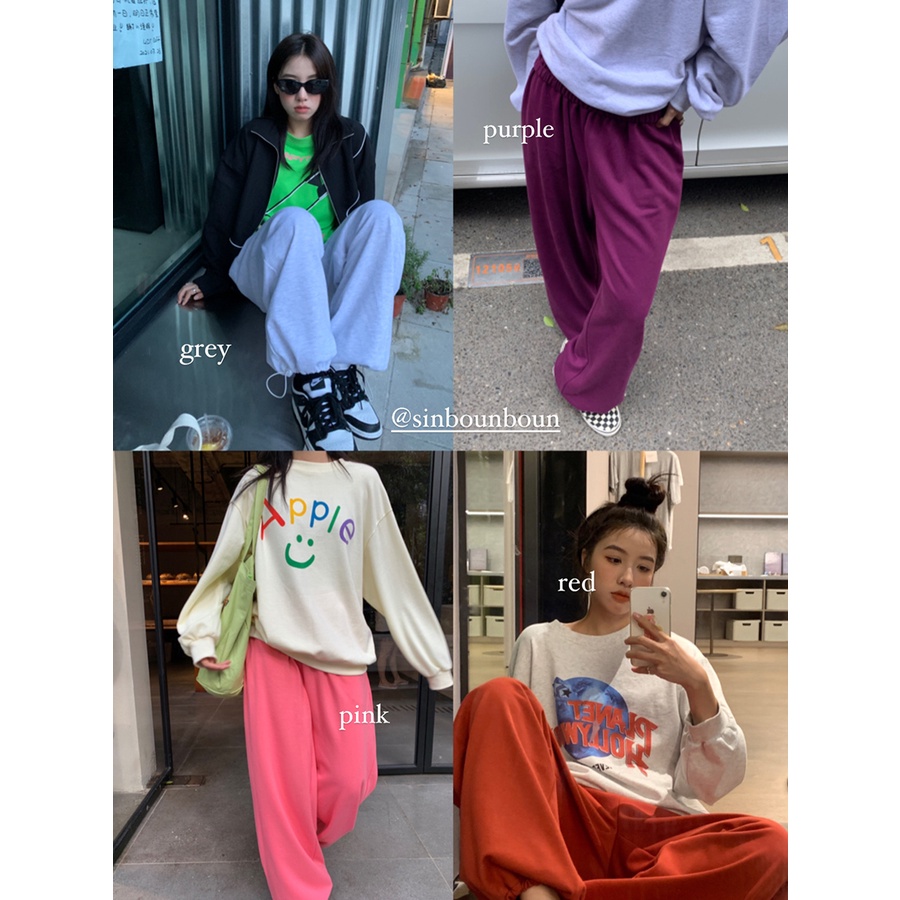 quần ống rộng nhiều màu phong cách hiphop