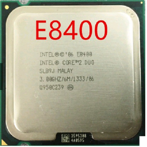 Bộ vi xử lý - CPU - chíp E8400 core 2 duo - BH 6 tháng