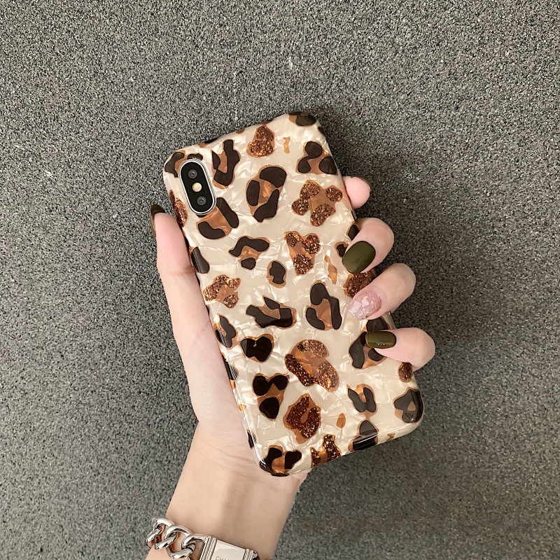 Ốp điện thoại silicon họa tiết da báo sành điệu cho Iphone 7 / 8plus / X / Xs Max / Xr | BigBuy360 - bigbuy360.vn