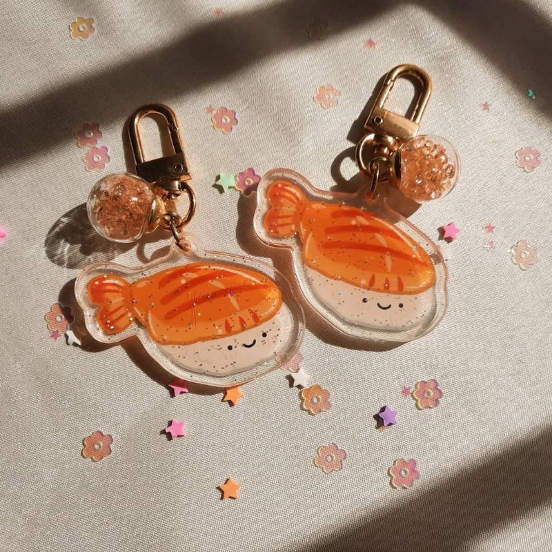 Móc Khóa Sushi Lấp Lánh