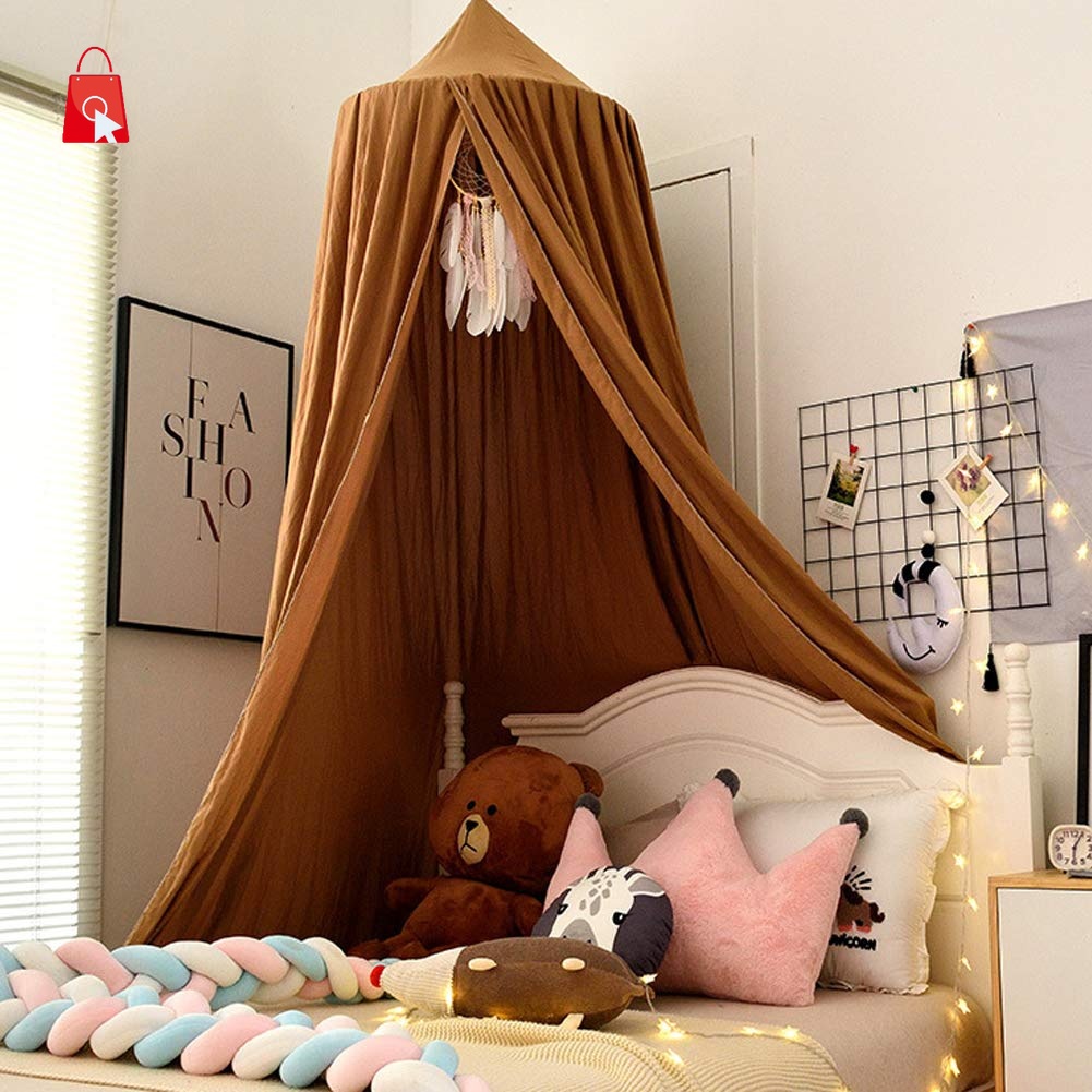 Baby Canopy Bed Canopy Baby Bed Curtain Hanging Round Princess Insect Net Mosquito Net for Nursery and Playroom Decoration, Height 250 Cm Bed Canopy Bed Canopy Mosquito Bed Canopy Single Bed Canopy Bed Canopy Kids Kids Bed Tent Canopy Canopy for Bed JP1