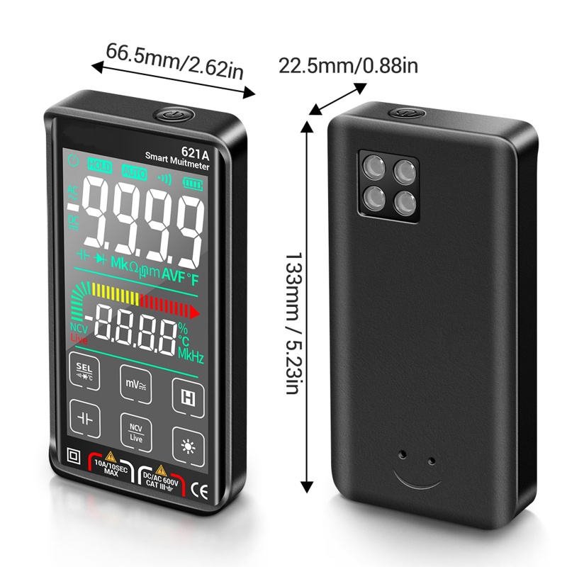 Đồng Hồ Vạn Năng Kỹ Thuật Số T-RMS Tự Động Chuyên Nghiệp NCV 9999