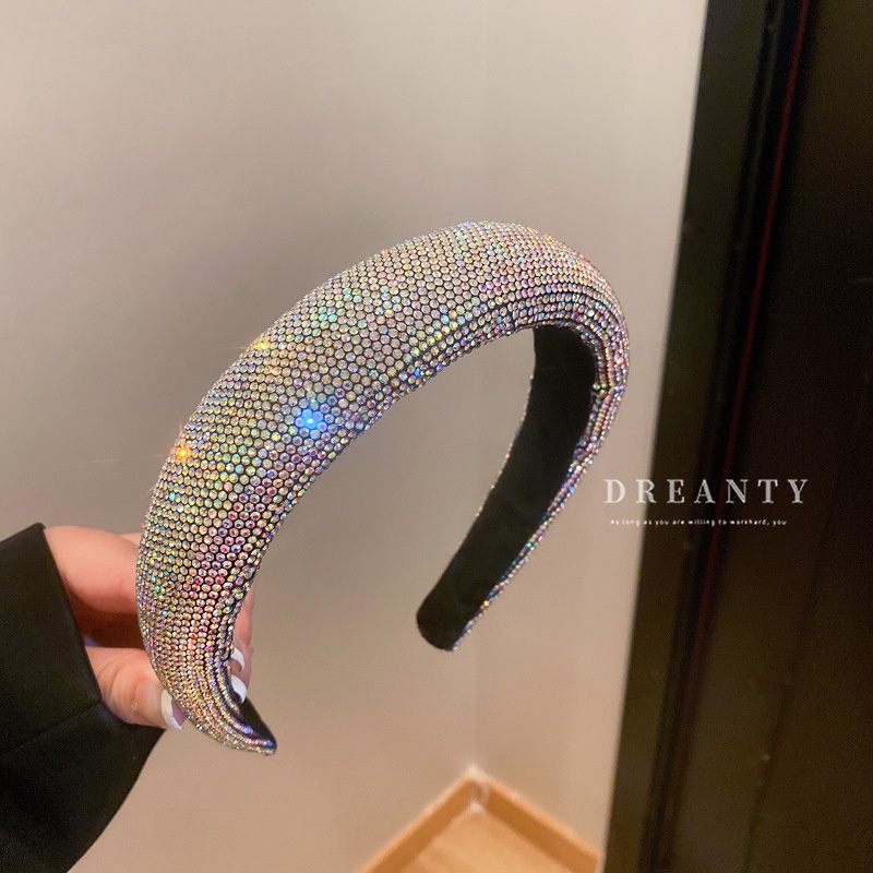 Băng Đô Cài Tóc Hình Đầu Lâu Đính Kim Cương Lấp Lánh Thời Trang Âu Mỹ