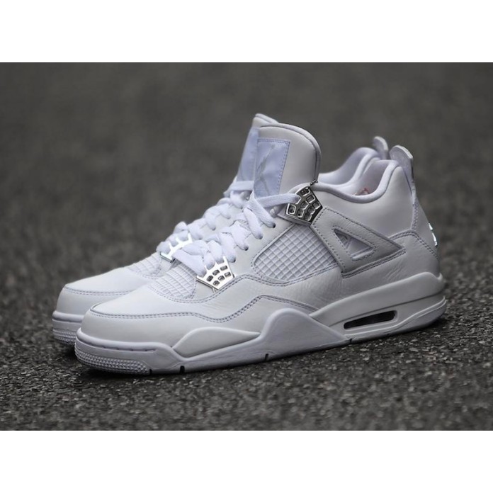 (ẢNH THẬT+VIDEO) giầy sneaker Air Jordan 4 full trắng