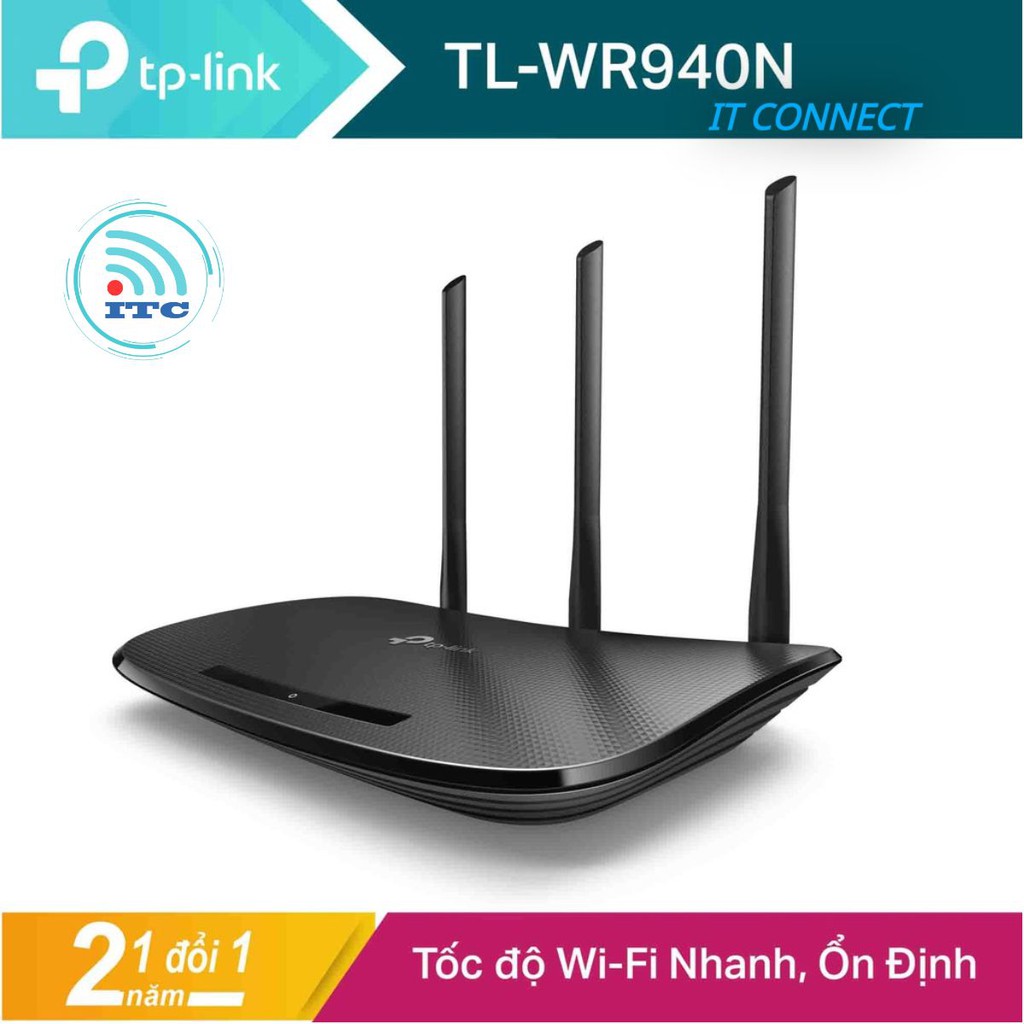 TP-Link N 450Mbps Bộ phát wifi không dây (Thiết bị mạng) - TL-WR940N - Hàng Chính Hãng | BigBuy360 - bigbuy360.vn