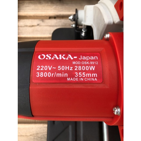 Máy cắt sắt bàn Osaka 2800w chính hãng đĩa 355mm tặng đĩa cắt