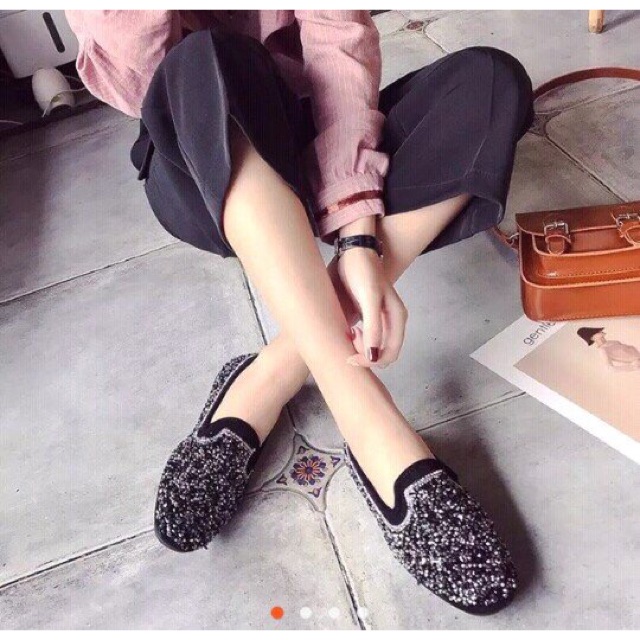 Giày bệt đính đá