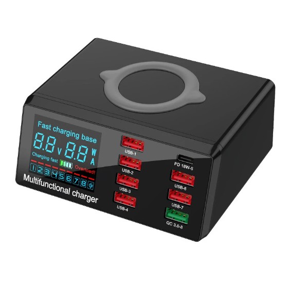 Hub sạc nhanh USB, kết nối với nhiều cổng Type C, cổng sạc nhanh USB 3.0, sạc không dây