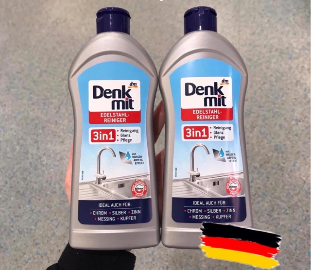 [NỘI ĐỊA ĐỨC] Dung dịch tẩy rửa đánh bóng đồ kim loại Denkmit 3IN1 200ml