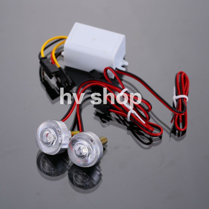 Cặp đèn chớp bản số xanh đỏ ( giá 1 cặp )