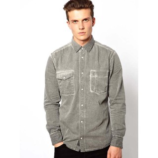 Áo sơ mi nam esprit with heavy wash denim shirt