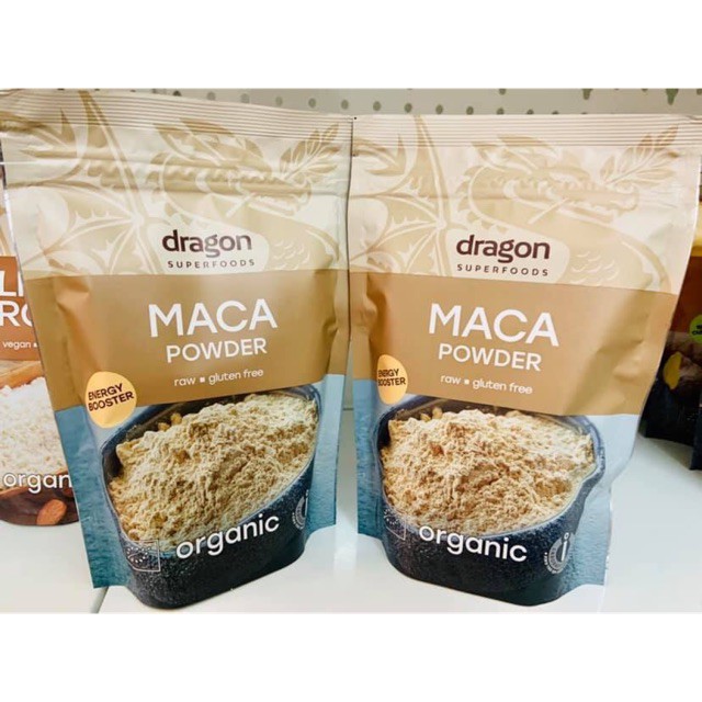 Bột nhân sâm maca Peru hữu cơ Dragon Superfoods 200g