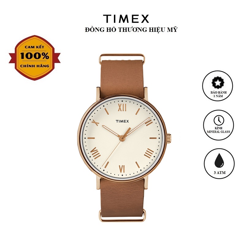 Đồng hồ Nam Timex Southview 41mm TW2R28800 Dây Da - Chính Hãng