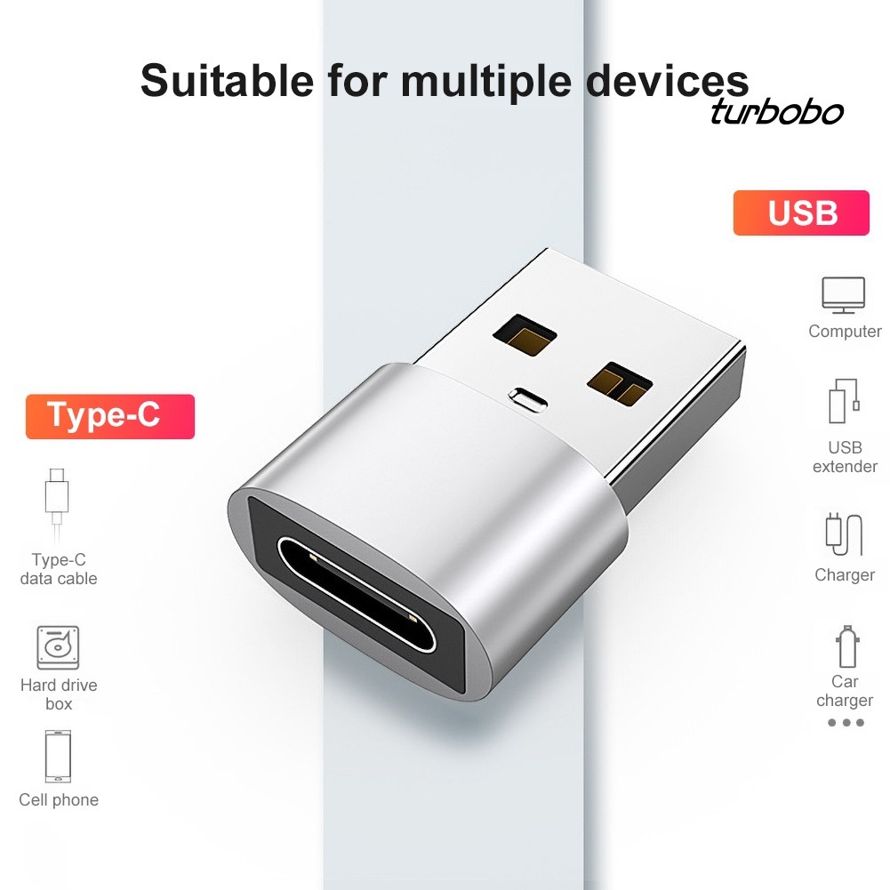 Set 2 đầu chuyển đổi Type-C Sang Usb bằng hợp kim nhôm cao cấp | BigBuy360 - bigbuy360.vn