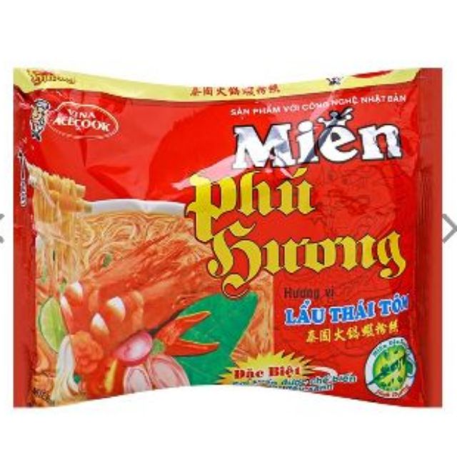 Thùng Miến Phú Hương Sườn Heo/Lẩu Thái Tôm/Thịt Bằm 24 gói